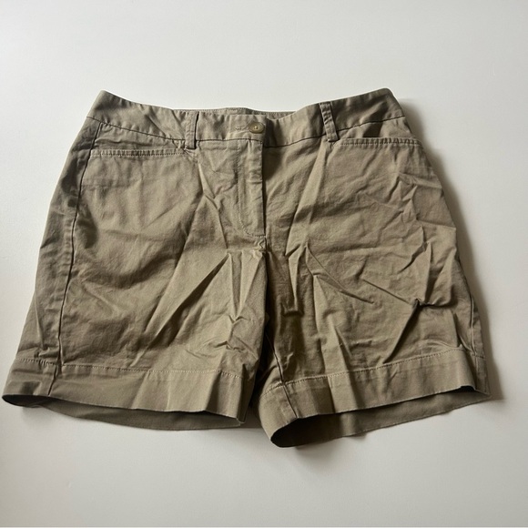 Lands' End Tan Bermuda Shorts Relaxed Fit - Picture 4 of 8